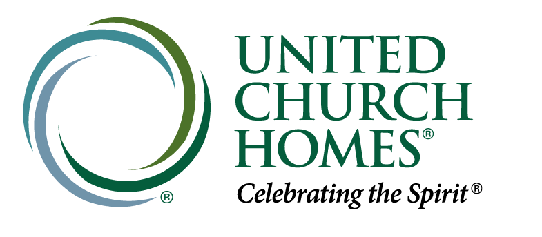 Logo for United Church Homes featuring a circular design with the company name to the right.